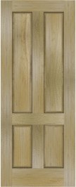 Raised  Panel   Long  Wood  Poplar  Doors